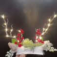 thumbnail image 1 of Girl Fashion Party Twig Cherry Deer Horns Branch Flower Tree Make Up Women Hair Clip Hair Accessories Christmas Antlers Hairpin Korean Style Hair Clip F, 1 of 1