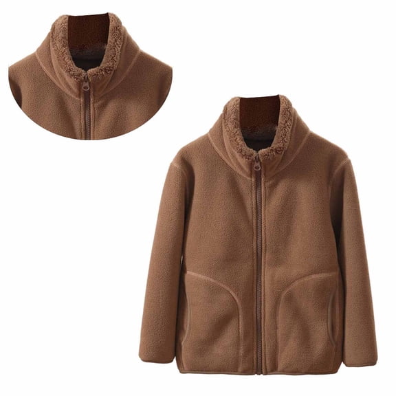 Girl Jacket Winter Coat Zipper Lightweight Long Sleeve Thick Warm Outerwear 9-10 Years Jacket Girls