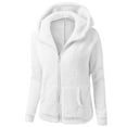 thumbnail image 1 of Girl Jacket with Hooded Zipper Lightweight Long Sleeve Thick Warm Outerwear Fall Clothes for Teen Girls 11-12 Years, 1 of 4