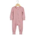 thumbnail image 1 of Girl Footie Pajamas Baby Cotton Rompers Footed Pajamas Zipper Long Sleeve Sleeper Jumpsuit Kids Pajamas Boys 6-12 Months, 1 of 8