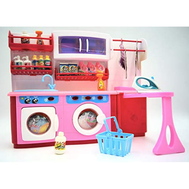 Girl Fun Toys Deluxe Laundry Room Barbie Doll Furniture