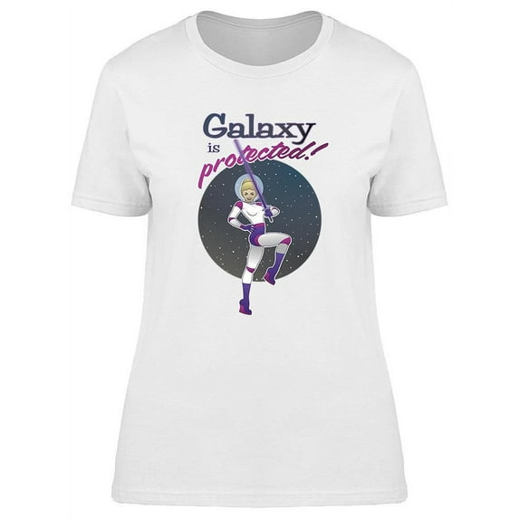 Girl Galaxy Is Protected T-Shirt Women -Image by Shutterstock, Female Medium