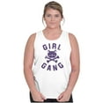 thumbnail image 1 of Girl Gang Punk Kittycat Crossbones Tank Top Tee Shirt Women Brisco Brands L, 1 of 6