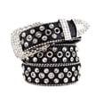 thumbnail image 1 of Girl Glittered Waist Belt Street Dance Jeans Belt Decorative Studded Belt, 1 of 6