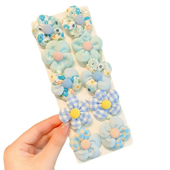 Girl Hairpin, Toddler Hair Ties Cute Flower, Girl Hairpin with Cute Flower,Hair Tying Rope,Girl Hair Cord,Elastic Hair Cord