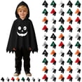 thumbnail image 1 of Girl Halloween Outfit Unisex Ghost Face Hooded Cloak Pants Two Piece Set Girl 12-18 Months, 1 of 9