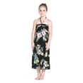 thumbnail image 1 of Girl Hawaiian Halter Dress in Hibiscus Black Size 12, 1 of 5