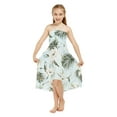 thumbnail image 1 of Girl Hawaiian Halter Dress in Wispy Cereus Light Blue Size 14, 1 of 5
