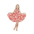 thumbnail image 1 of Girl Hawaiian Vintage Fit and Flare Dress in Flamingo in Love, 1 of 3