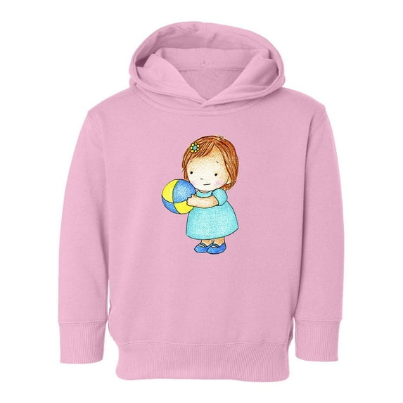 Girl Holding A Ball Hoodie Toddler -Image by Shutterstock, 4 Toddler