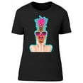 thumbnail image 1 of Girl Holding A Pineapple T-Shirt Women -Image by Shutterstock, Female XX-Large, 1 of 2