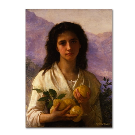 Girl Holding Lemons' Canvas Art by Botticelli