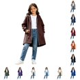 thumbnail image 1 of Girl Hoodies Long Sleeve Full Zip Up Girls Sweatshirt with Pockets Kids Girls Clothes, 1 of 6