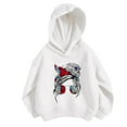 thumbnail image 1 of Girl Hoodies Size 14-16 Drawstring FlowerLetter Printing Pullover Sweatshirt Pullover Oversized Hoodie Fashion Blouse Long Sleeve Shirt track Jackets with Pocket WH1, 110, 1 of 3