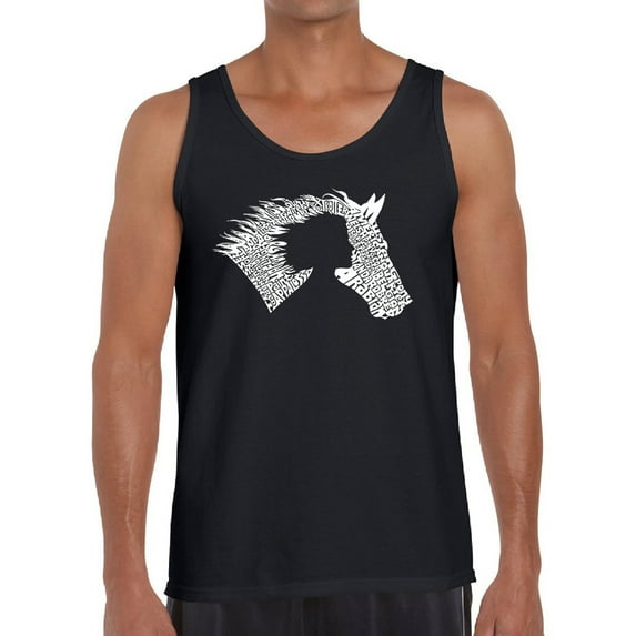 Girl Horse - Men's Word Art Tank Top