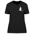 thumbnail image 1 of Girl Hugging A Giant Rabbit T-Shirt Women -Image by Shutterstock, Female Small, 1 of 2