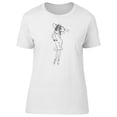 thumbnail image 1 of Girl In Hat And Sunglasses T-Shirt Women -Image by Shutterstock, Female Large, 1 of 2