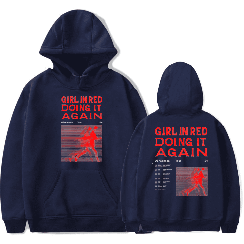 Girl In Red Merch Doing It Again World Tour 2024 Hoodies Fashion Men/Women Long Sleeve Pullover