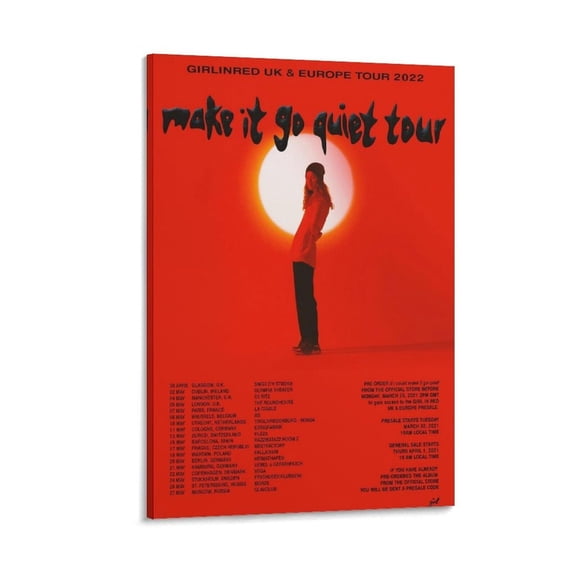 Girl In Red Poster Picture Print Wall Art Poster Painting Canvas Posters Artworks Room Aesthetic