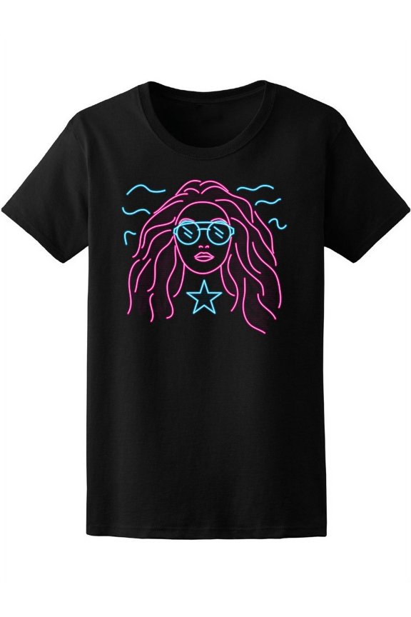 Girl In Sharp Effect with Sun Glasses T-Shirt Women -Image by Shutterstock, Female x-Large