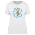 thumbnail image 1 of Girl In Yoga Pose In The Clouds T-Shirt Women -Image by Shutterstock, Female x-Large, 1 of 2