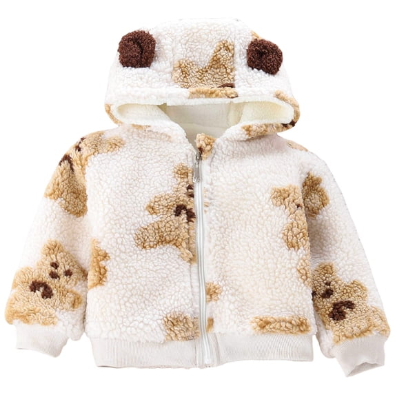 Sweaters For Girls Toddler Fleece Girls' Outerwear Jackets Kids Soft Fleece Zip up Hoodie
