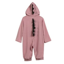 Girl Jumpsuit Boy Outfits Dinosaur Clothes Hooded Romper Baby Girls Outfits&Set Kids Outfit Sets Pink 18M