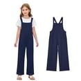 thumbnail image 1 of Girl Jumpsuit Straight Leg Jumpsuit Baggy Overalls Kids Casual Sleeveless Romper Girls 9-10 Years Summer Clothes, 1 of 2