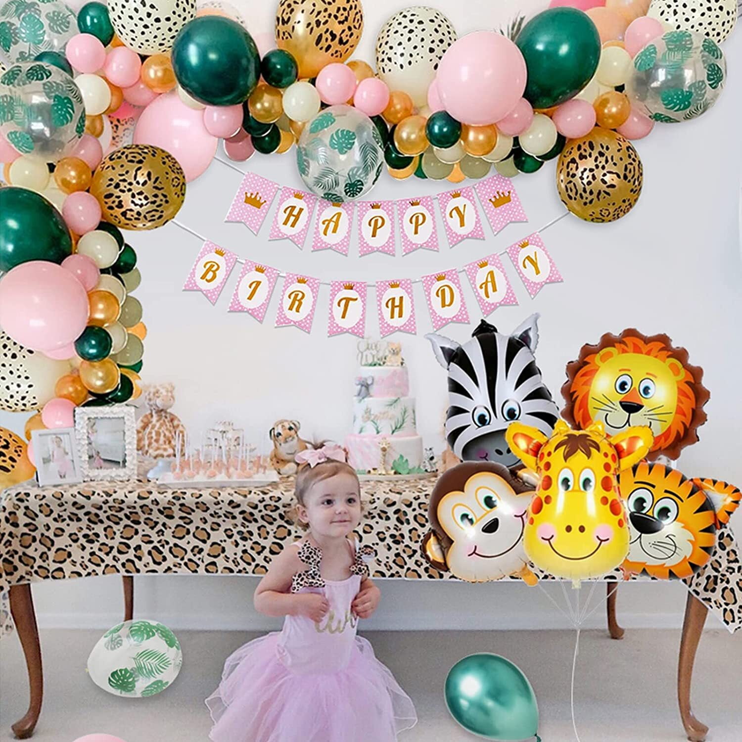 Girl Jungle Theme Party Decorations