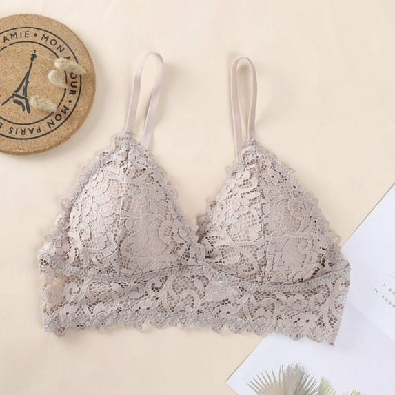 Girl Lace Bralette Gathered Sexy Beauty Back Without Rims
