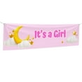 thumbnail image 1 of It's a Girl Large Banners and Signs for Outdoor by DreamController. Polyester Banner with 4 Holes for Easy Hang Indoor & Outdoor | 4x1 Feet Banner for It's a Girl | HD Print Banner Made in USA, 1 of 6