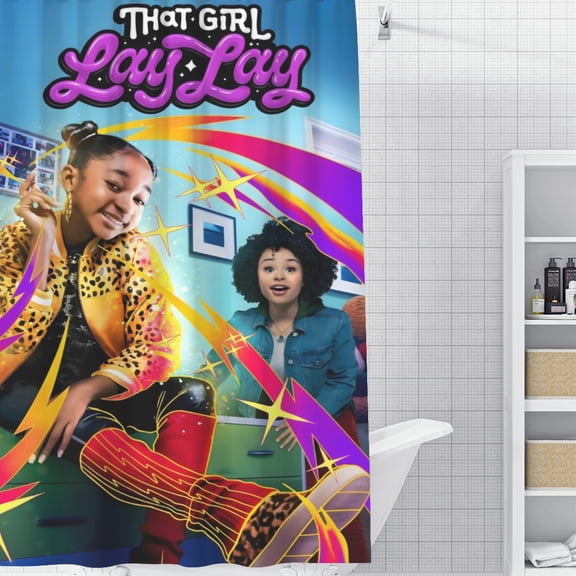 That Girl Lay Lay-theme Bathroom Shower Curtain Home Decor,Bath Curtains Durable Waterproof Bath Curtain , Adluts Girls Boys Bathroom Decor House Gifts 52x71inch130cmX180cm