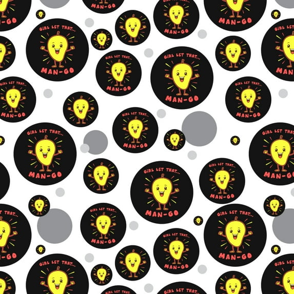 Girl Let That Man Go Mango Funny Humor Premium Gift Wrap Wrapping Paper Roll
