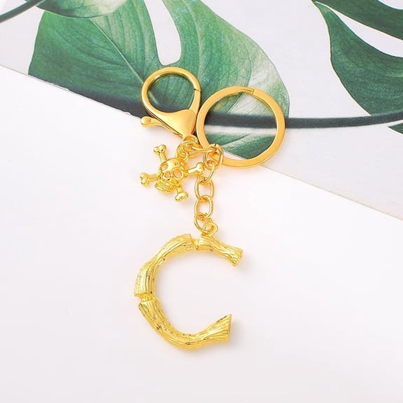Girl Letter Keychain,Decorative Keychain,Name Keychain Initial Gold 26 Letters A-Z Pendant Handbag Bag Decoration Gifts