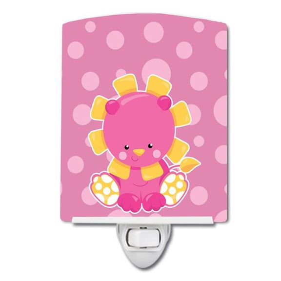 Girl Lion Ceramic Night Light