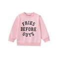 thumbnail image 1 of Girl Loose Shirt, 12 18 24M 3 4 5T Long Sleeve Round Neck Letters Print Casual Party Street Spring Tops, 1 of 7