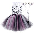 Girl Milk Cow Costume Halloween Cosplay Farm Animal Role Play Tutu