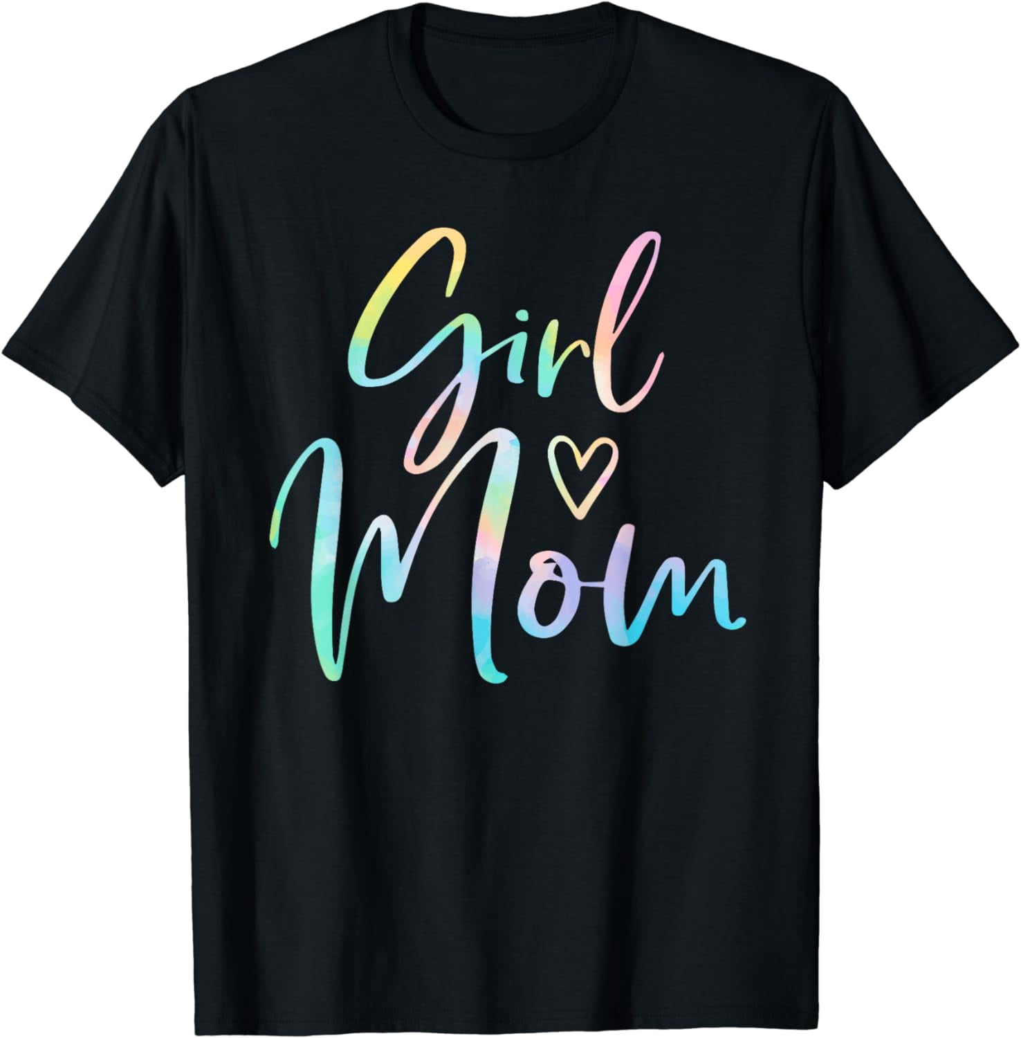 Mama Tie-Dye Graphic T-Shirt For Women - Casual Short Sleeve Top (Tie-dye Blue, Large)