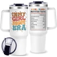 thumbnail image 1 of Girl Mom Tumbler with Handle, Girls Moms Gifts - 40 oz In My Girl Mom Tumbler with Straw and Lid - Girls Moms Drinking Cup Gifts for Female Mother Gift for Mothers Day Birthday Christmas, 1 of 6
