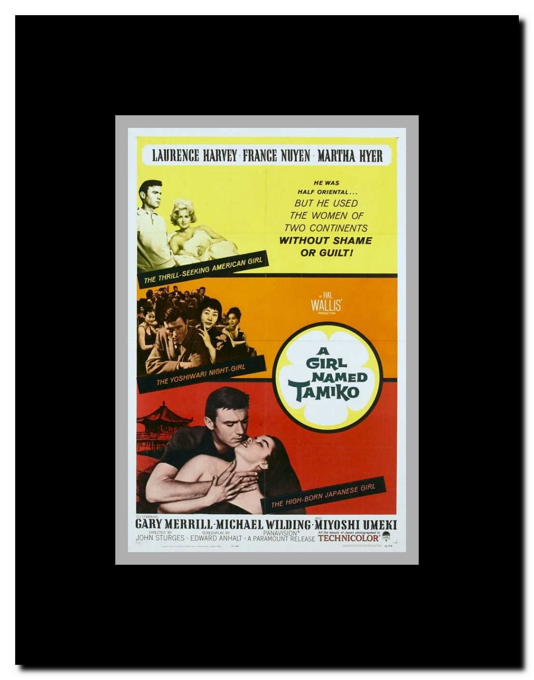 Girl Named Tamiko Framed Movie Poster
