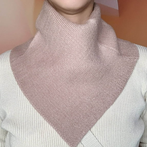 The Girl Neck Women's Autumn And Winter Warm Neck All Neck Set Triangle Scarf Scarf Summer Scarfs for Women Lightweight Neck Scarves for Women Shawl Womens Knit Hat Silk Headscarf Thick Scarves Women