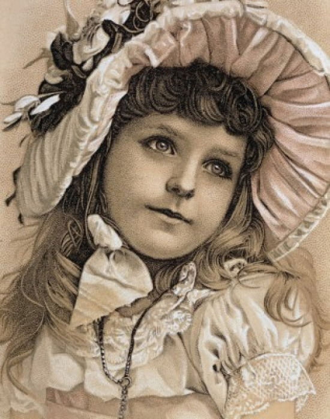 Girl Nostalgia Cards Canvas Art - (18 x 24)