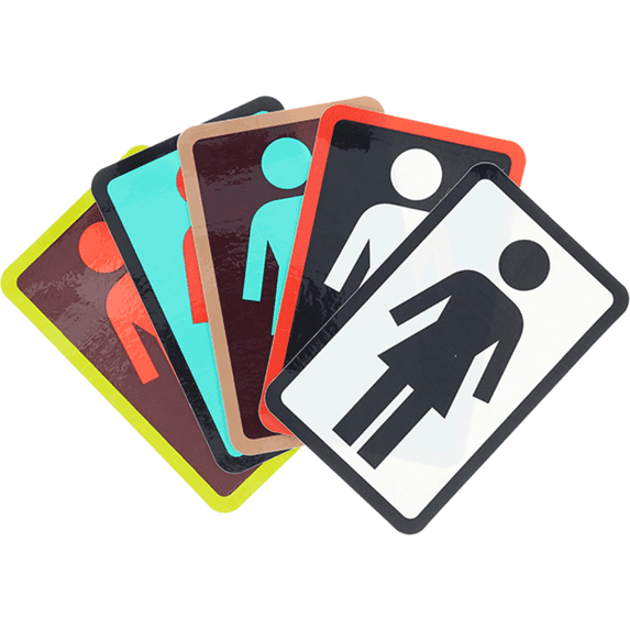 Girl OG Logo 3" Decal Skate Sticker , 1 Sticker - Color may vary