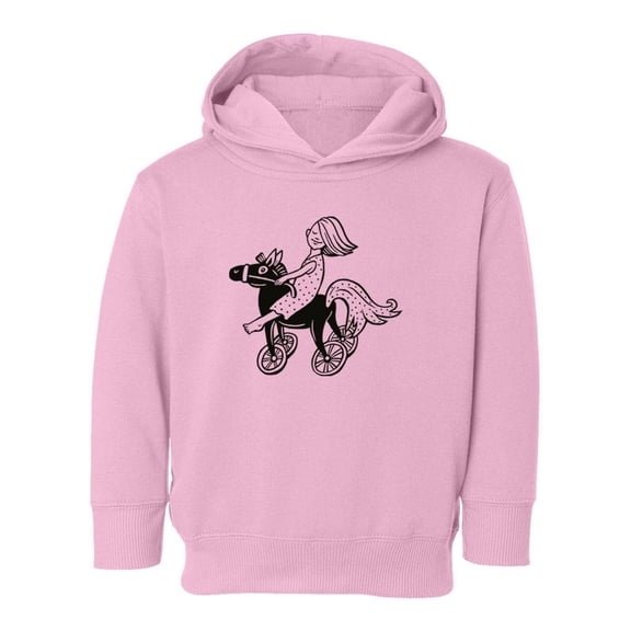 Girl On A Toy Horse Hoodie Toddler -Image by Shutterstock,  2 Toddler