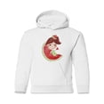 thumbnail image 1 of Girl On A Watermelon Hoodie Juniors -Image by Shutterstock,  Medium, 1 of 4