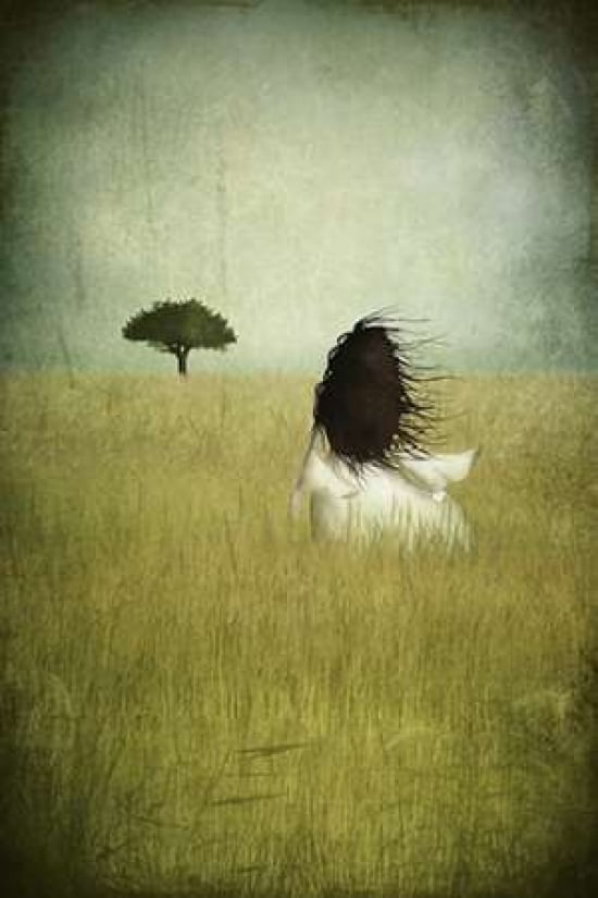 Girl On The Field Canvas Art - Majali (20 x 28)