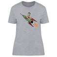 thumbnail image 1 of Girl On The Space Rocket  T-Shirt Women -Image by Shutterstock, Female Small, 1 of 2