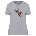 thumbnail image 1 of Girl On The Space Rocket  T-Shirt Women -Image by Shutterstock, Female XX-Large, 1 of 2