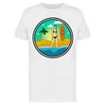 thumbnail image 1 of Girl On Vacation With Surfboard T-Shirt Men -Image by Shutterstock, Male Small, 1 of 2