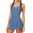 thumbnail image 1 of Aideaone Girl One Piece Swimdress Swimsuits Adjustable Straps Bathing Suit with kirt Tummy Control Swim Dresses Size 10-16, 1 of 6
